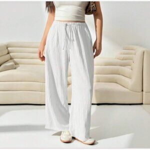 Beach Pants Coverup Pockets Flowing Poolside Coastal Granddaughter One Size